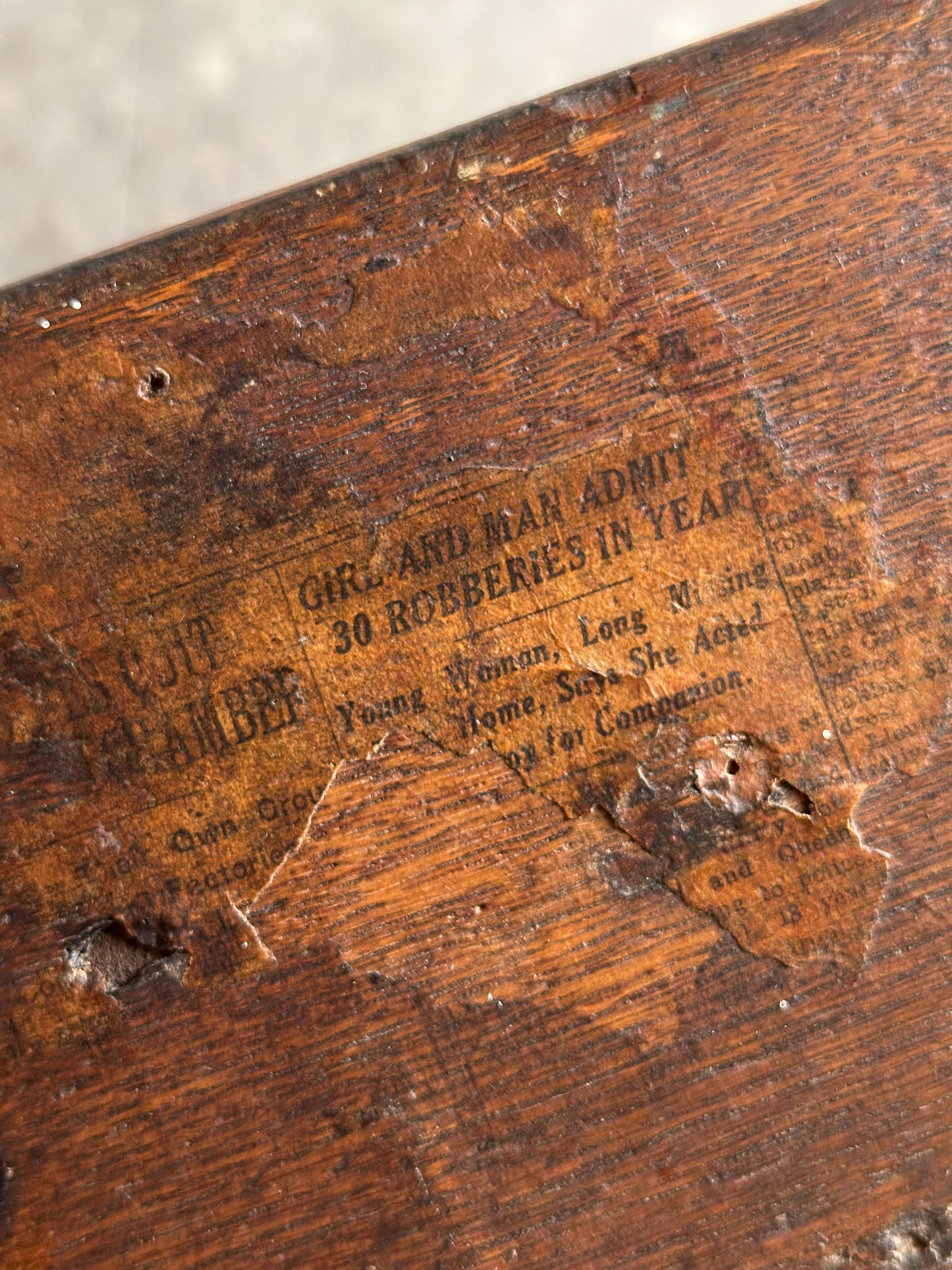 Antique American Country Store Oak General Table, Late 19th Century