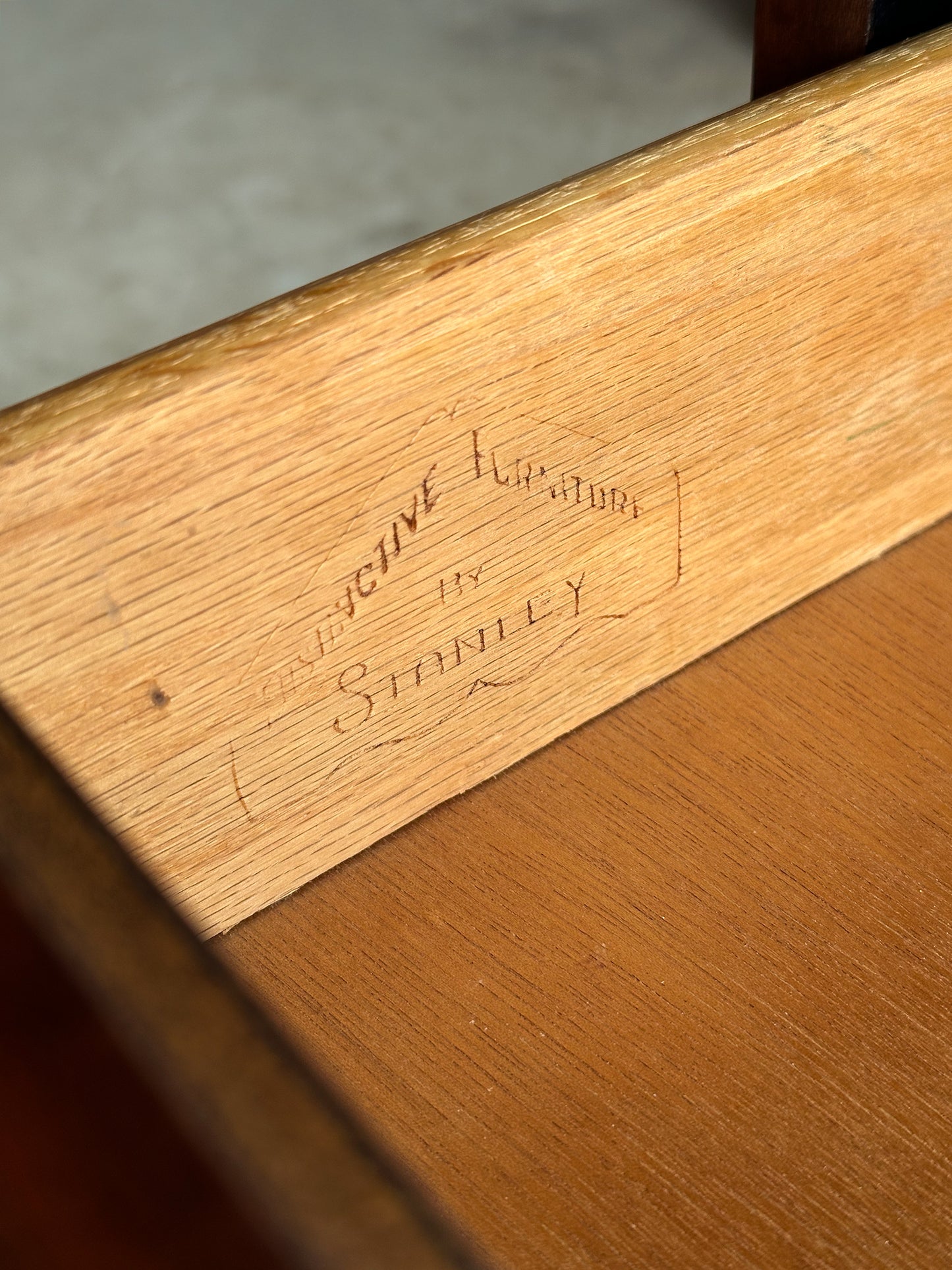Mid-Century Walnut Nine-Drawer Dresser by Stanley, C. 1960s