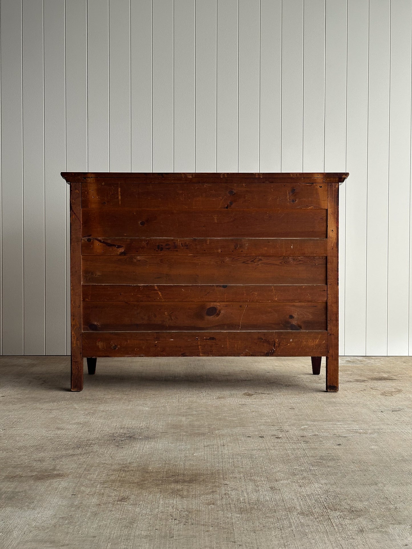 Antique Serpentine Mahogany Chest of Drawers, C. 1890