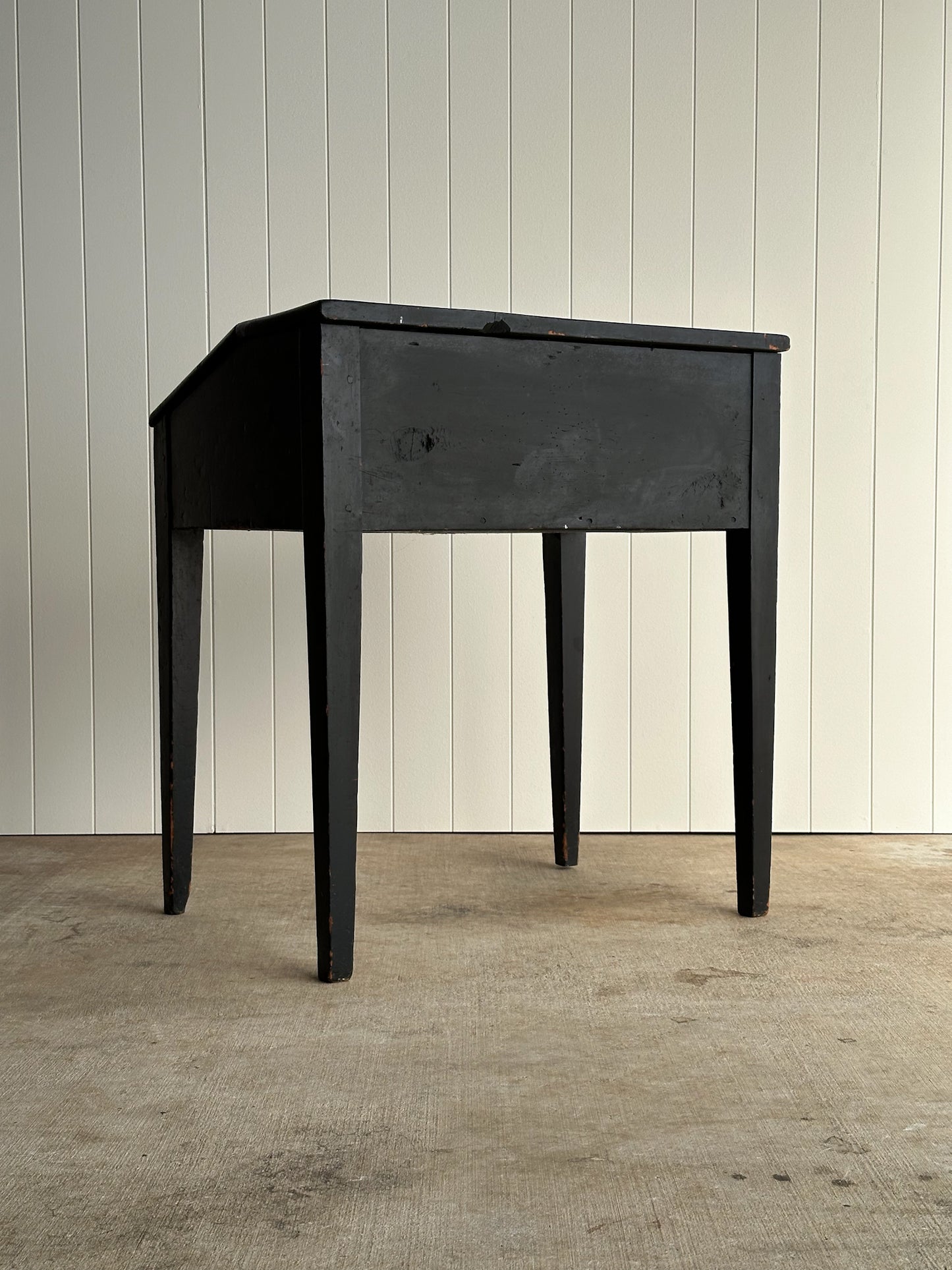 Early 19th Century Antique American Folk Art Painted Slant-Front Desk