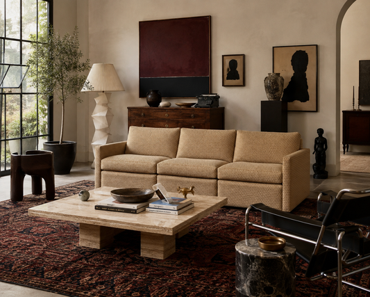 Modernist Diamond-Jacquard Sofa by Charles Pfister for Knoll, 1970s