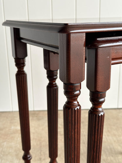 Pair of Vintage Mahogany Nesting Tables