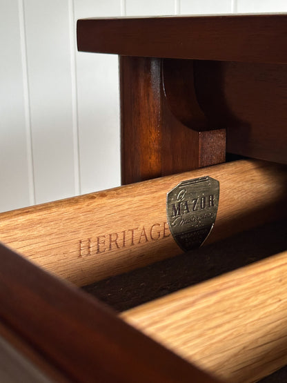 Mid-Century Modern Heritage Collection Walnut and Brass Sideboard