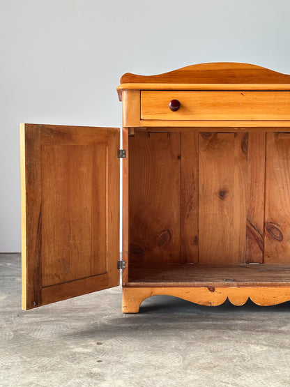 Vintage Pine Storage Cabinet and Sideboard