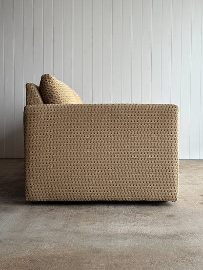 Modernist Diamond-Jacquard Sofa Attributed to Charles Pfister for Knoll, 1970s