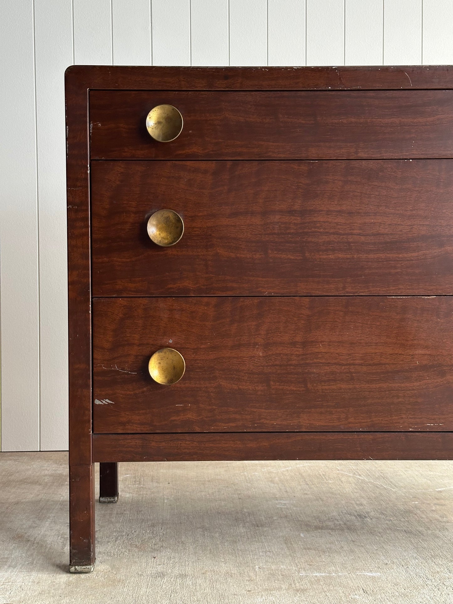 1930s Vintage Norman Bel Geddes Steel Chests of Drawers, Pair
