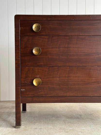 1930s Vintage Norman Bel Geddes Steel Chests of Drawers, Pair