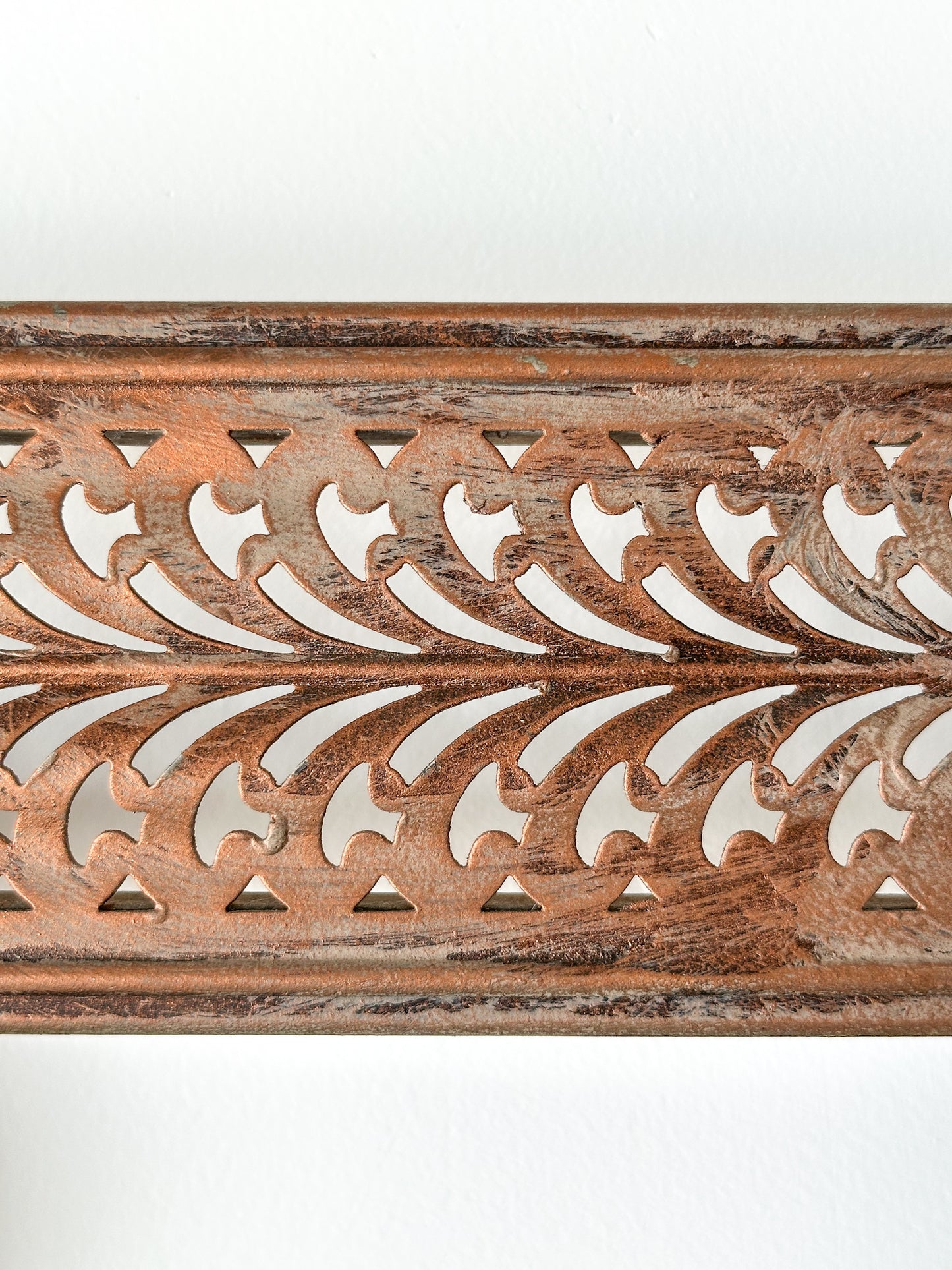Pierced Steel Wall Mirror in the Style of Santambrogio & De Berti, Italy, Mid-Century