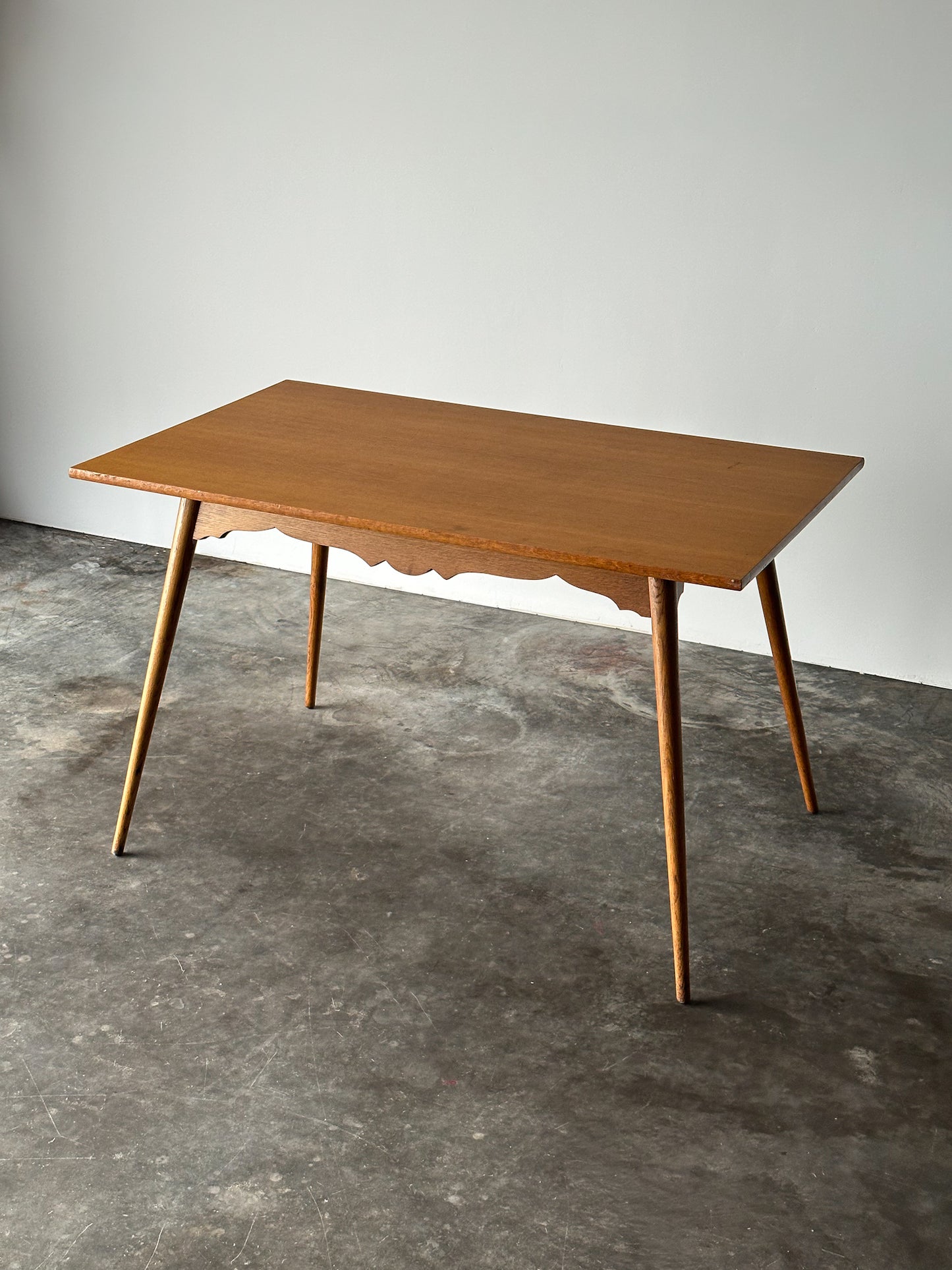 Swiss Alpine Stabelle Oak Dining Set, Mid-Century, Set of 5