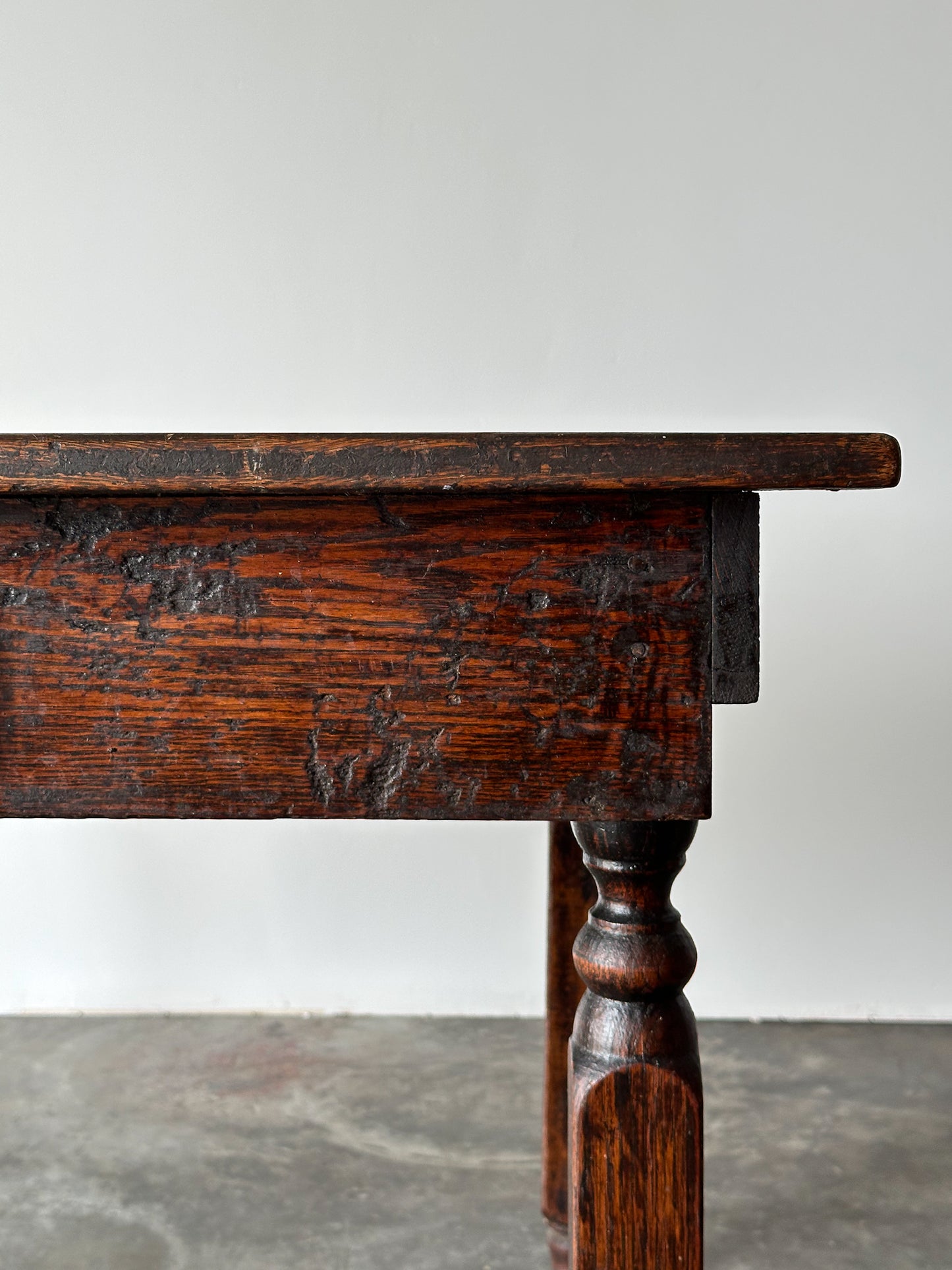 Antique American Country Store Oak General Table, Late 19th Century