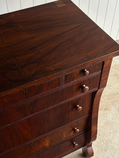 Late 19th Century Rosewood Seven-Drawer Chest, C. 1880