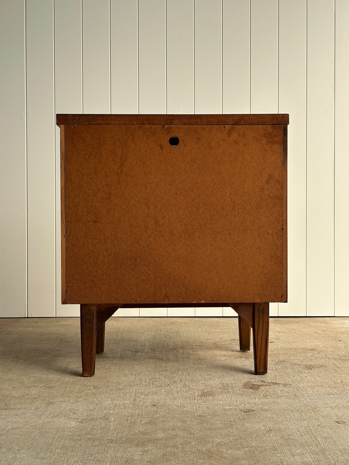 Mid-Century Walnut Nightstand by Stanley, C. 1960s