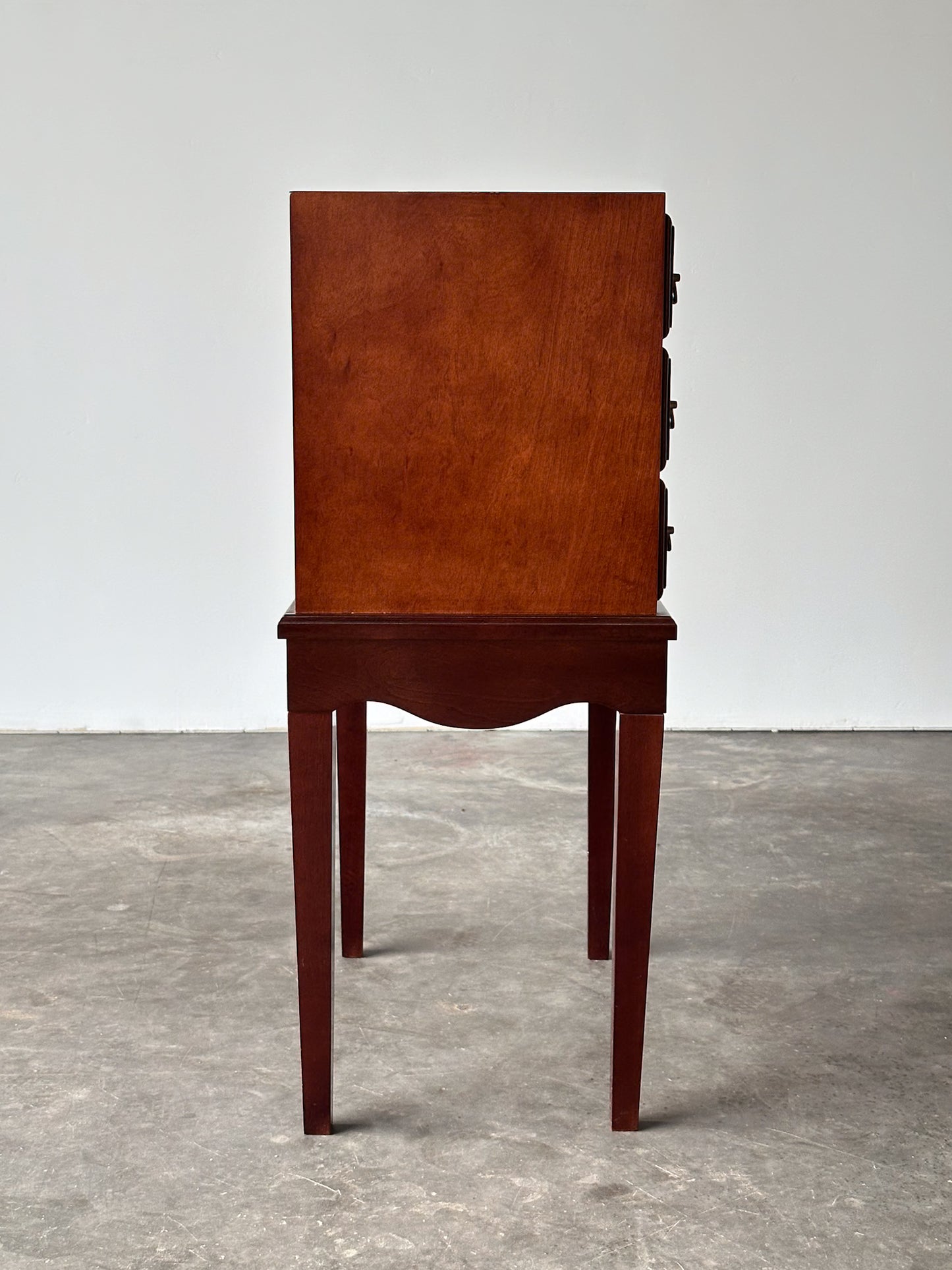 Georgian Chippendale Mahogany Three-Drawer Chest on Stand, 1960s