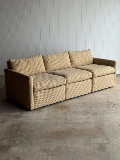 Modernist Diamond-Jacquard Sofa Attributed to Charles Pfister for Knoll, 1970s