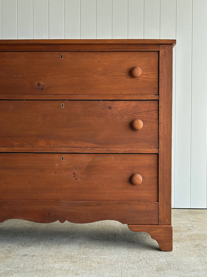 Late 19th Century Antique Pine Chest of Drawers