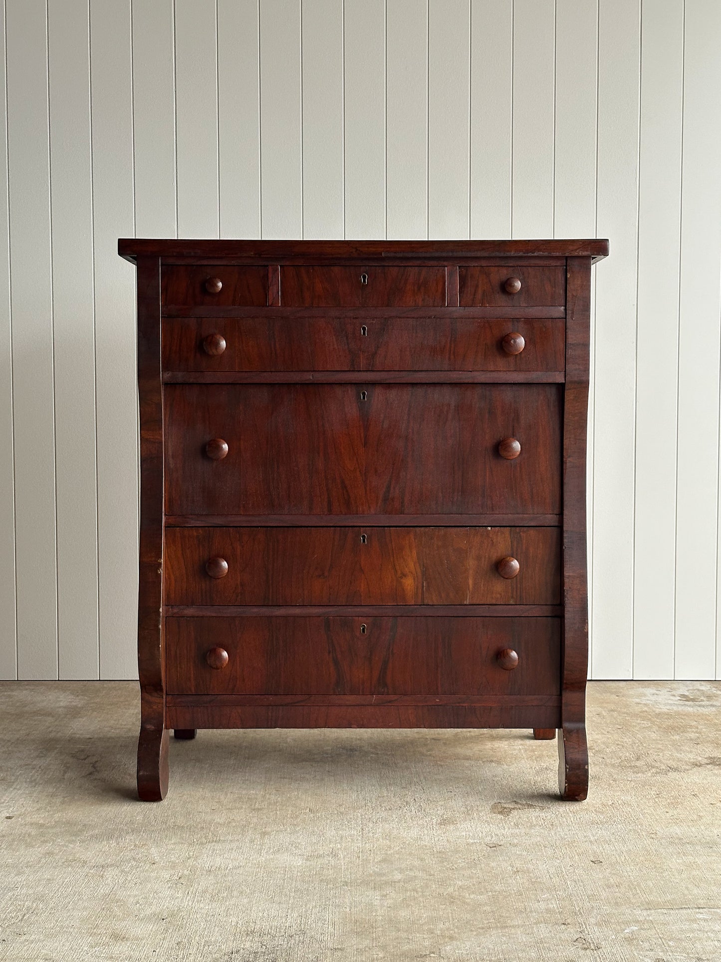 Late 19th Century Rosewood Seven-Drawer Chest, C. 1880