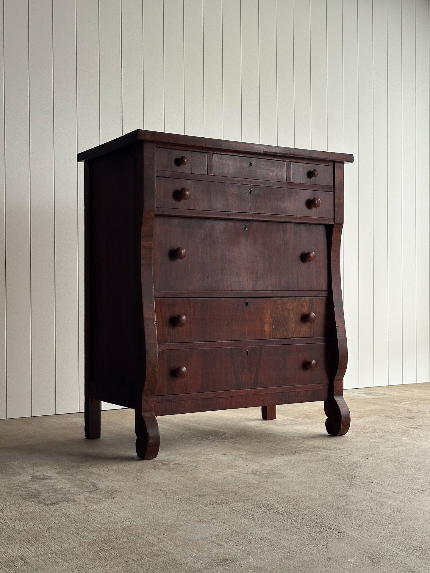 Late 19th Century Rosewood Seven-Drawer Chest, C. 1880