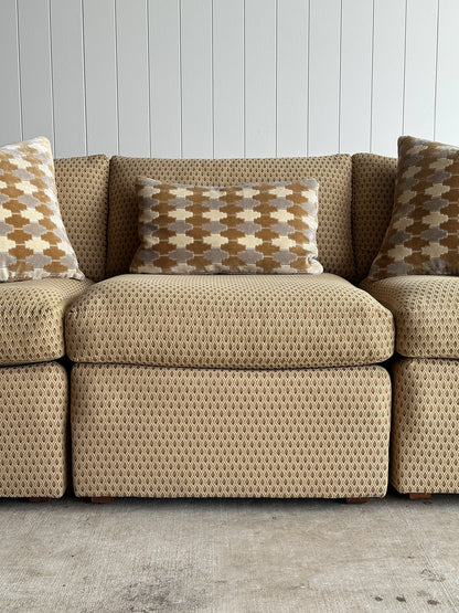 Modernist Diamond-Jacquard Sofa Attributed to Charles Pfister for Knoll, 1970s