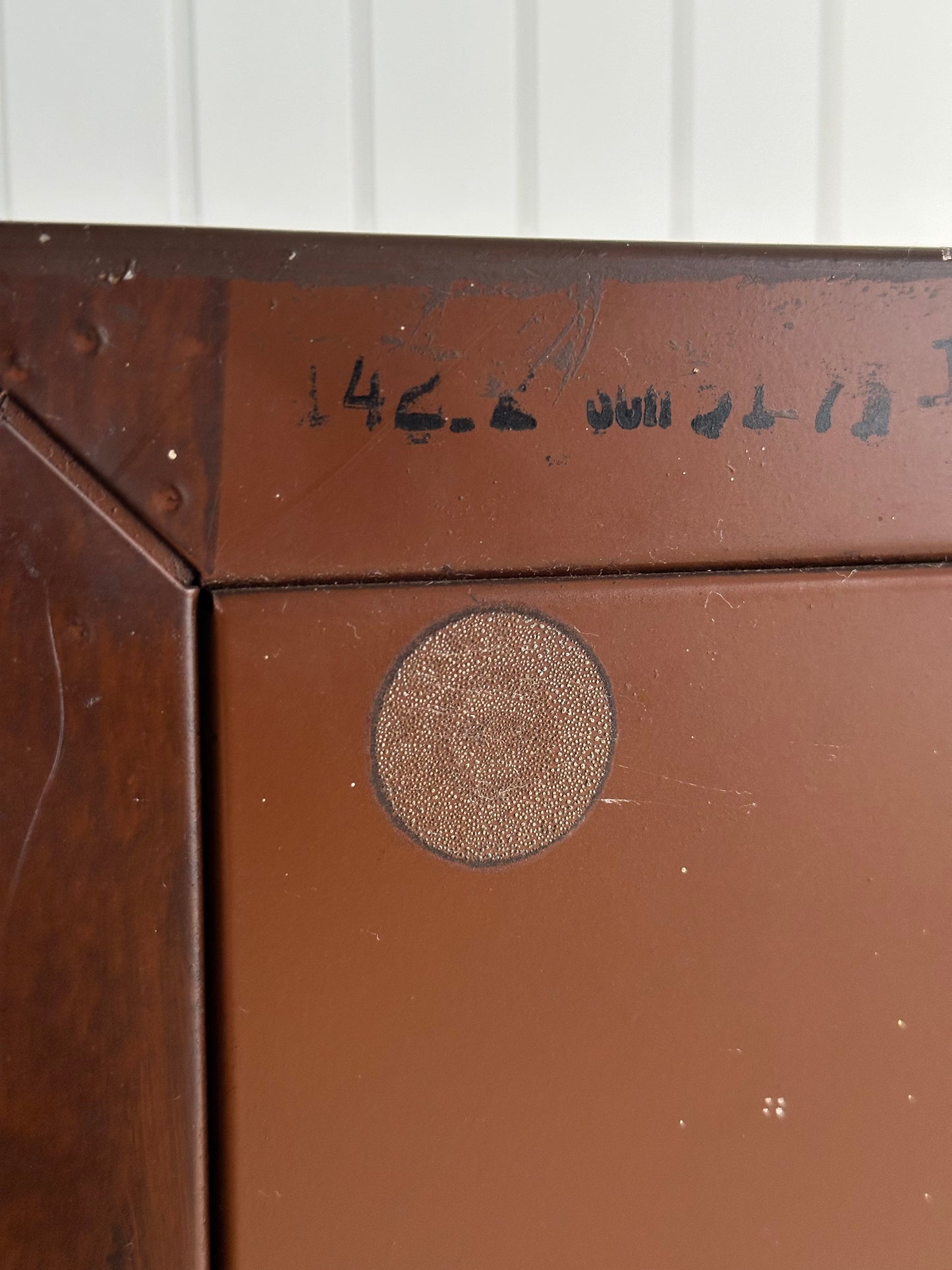 Vintage Norman Bel Geddes Steel Chest of Drawers With Brass Pulls, C. 1930s
