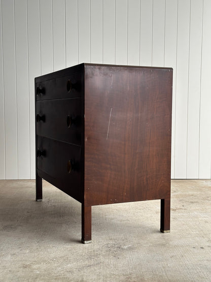 1930s Vintage Norman Bel Geddes Steel Chests of Drawers, Pair
