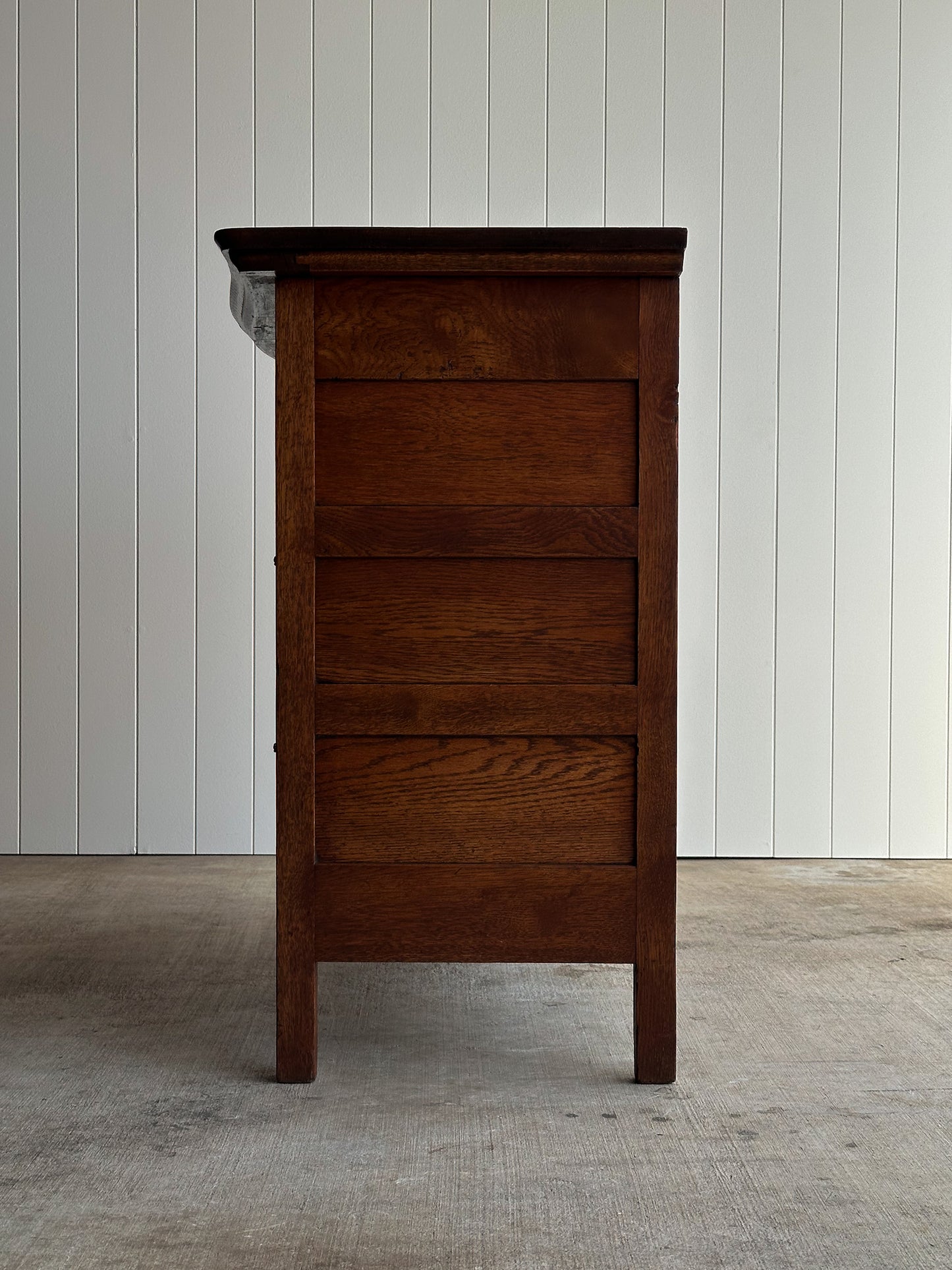 Antique Oak Chest of Drawers, Late 19th Century
