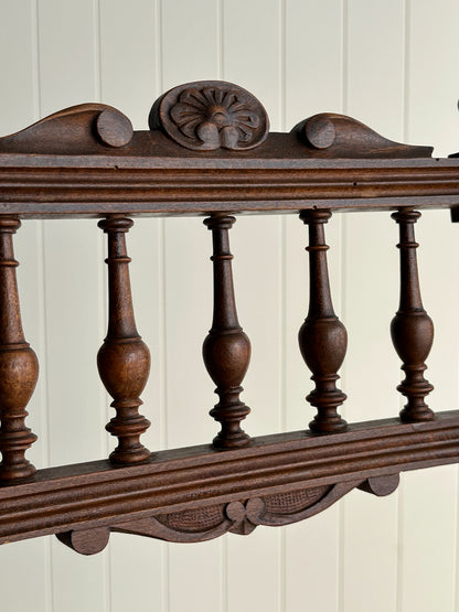 Set of Four Antique Dining Chairs With Carved Crest