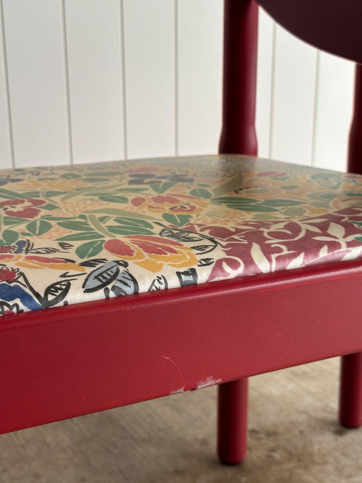 Set of Six Vintage Red Lacquered Dining Armchairs, Attributed to Vico Magistretti