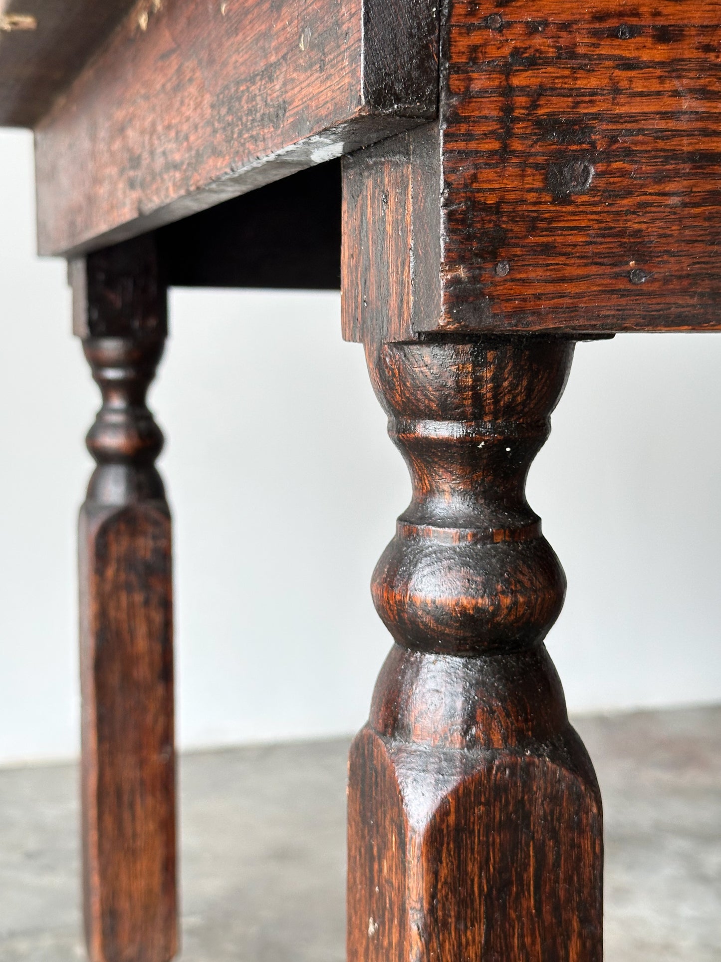 Antique American Country Store Oak General Table, Late 19th Century