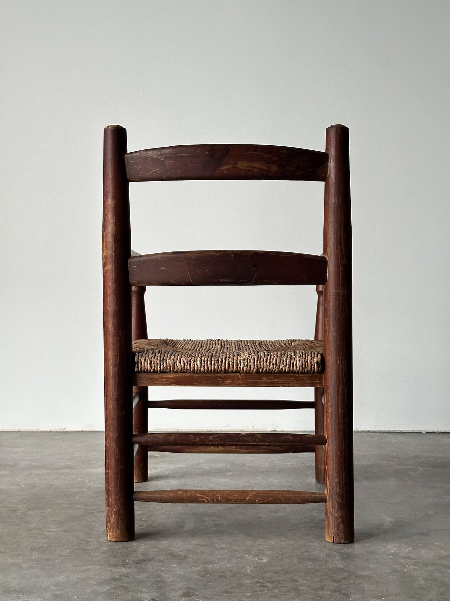 Rustic Pine Hearth Armchairs, France, Mid-20th Century, Set of Four