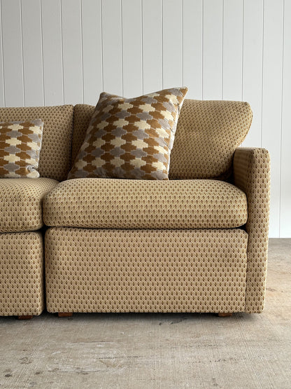 Modernist Diamond-Jacquard Sofa Attributed to Charles Pfister for Knoll, 1970s