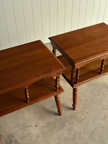 Vintage American Maple End Tables, 1967