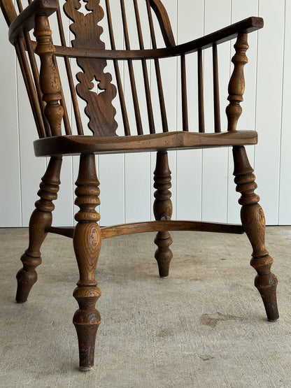 Vintage Conant Ball Oak Windsor Dining Chairs, Set of Six