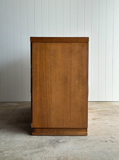 Architectural Oak 6-Drawer Dresser, C. 1960s