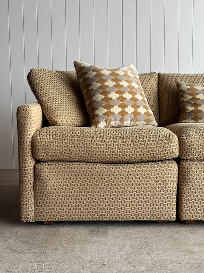 Modernist Diamond-Jacquard Sofa Attributed to Charles Pfister for Knoll, 1970s