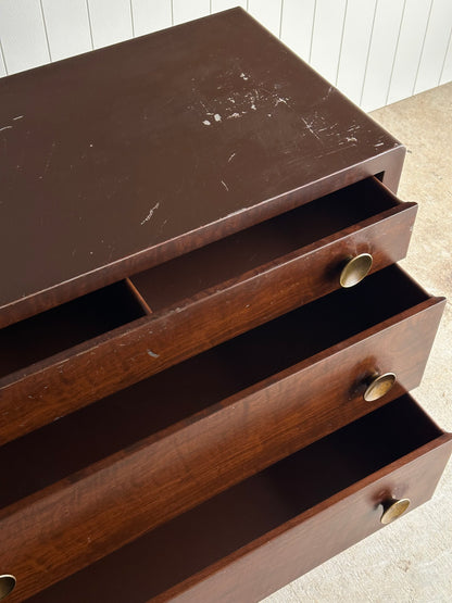 1930s Vintage Norman Bel Geddes Steel Chests of Drawers, Pair