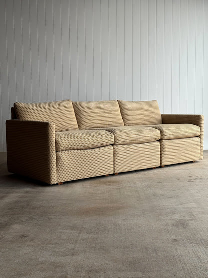 Modernist Diamond-Jacquard Sofa Attributed to Charles Pfister for Knoll, 1970s