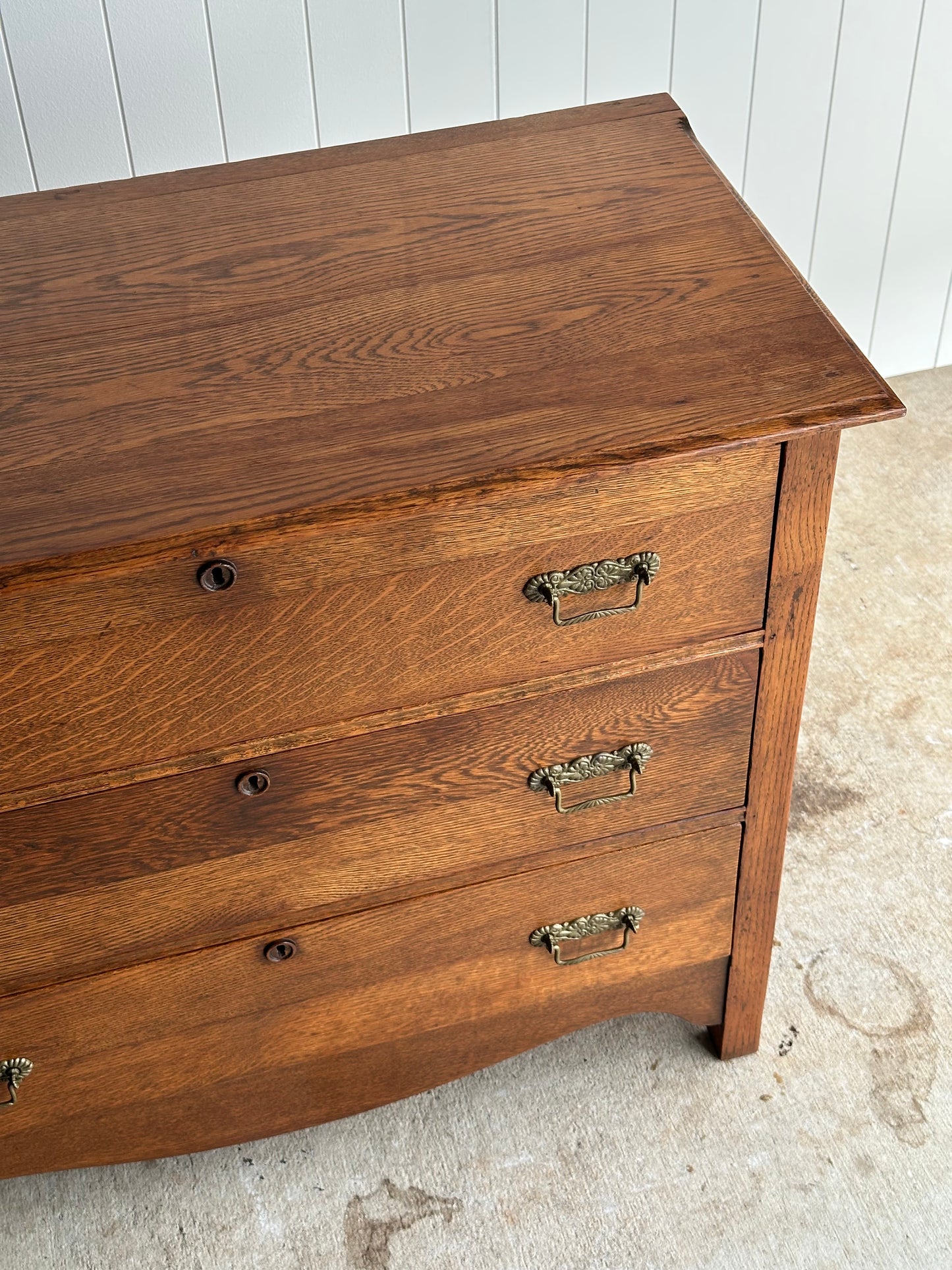 Late 19th Century Antique Oak Chest of Drawers