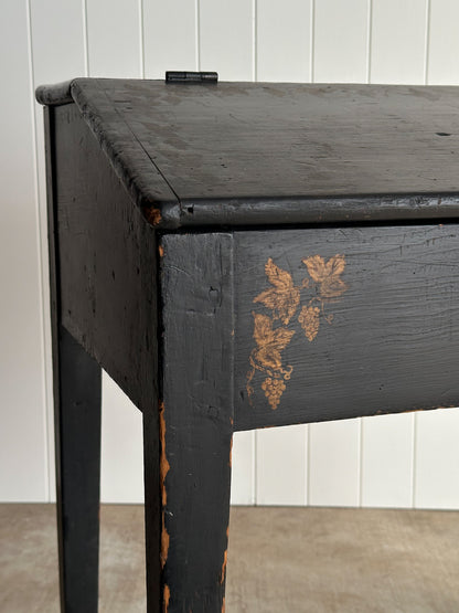 Early 19th Century Antique American Folk Art Painted Slant-Front Desk