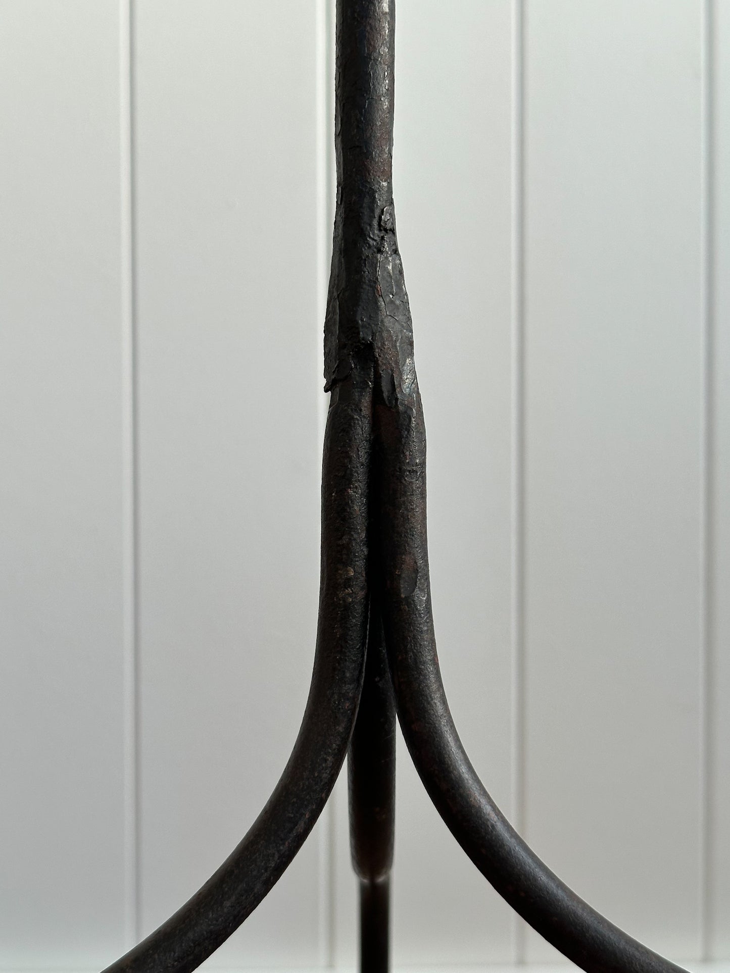 1940s Wrought Iron Swing-Arm Floor Lamp