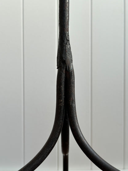 1940s Wrought Iron Swing-Arm Floor Lamp