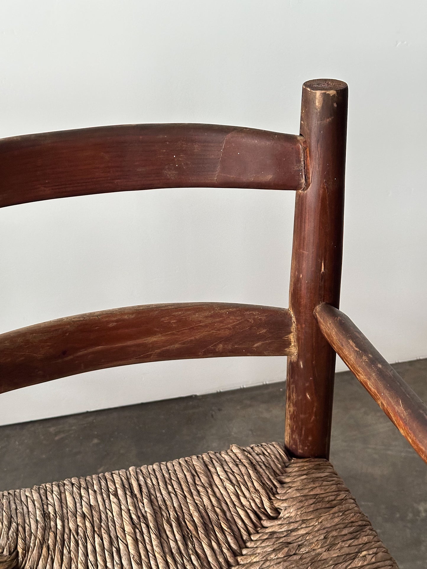Rustic Pine Hearth Armchairs, France, Mid-20th Century, Set of Four