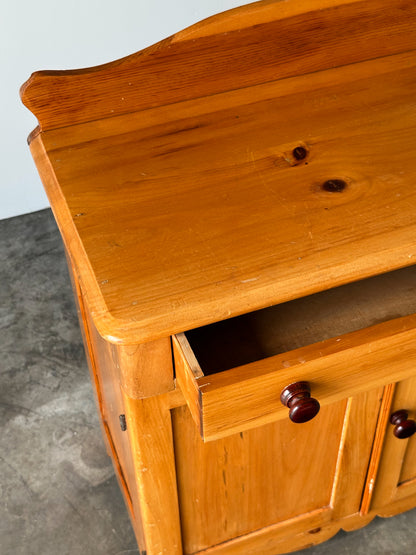 Vintage Pine Storage Cabinet and Sideboard