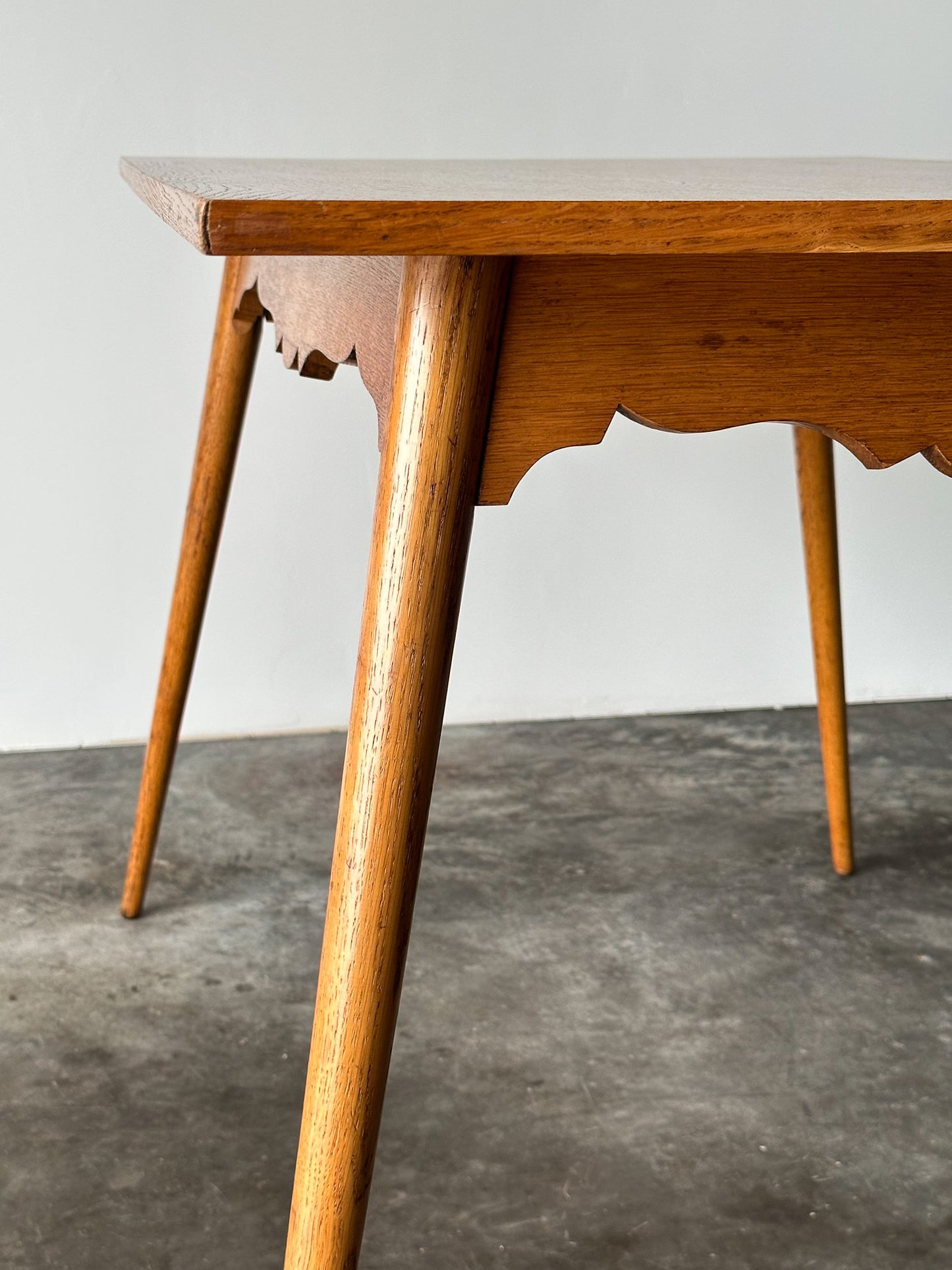 Swiss Alpine Stabelle Oak Dining Set, Mid-Century, Set of 5