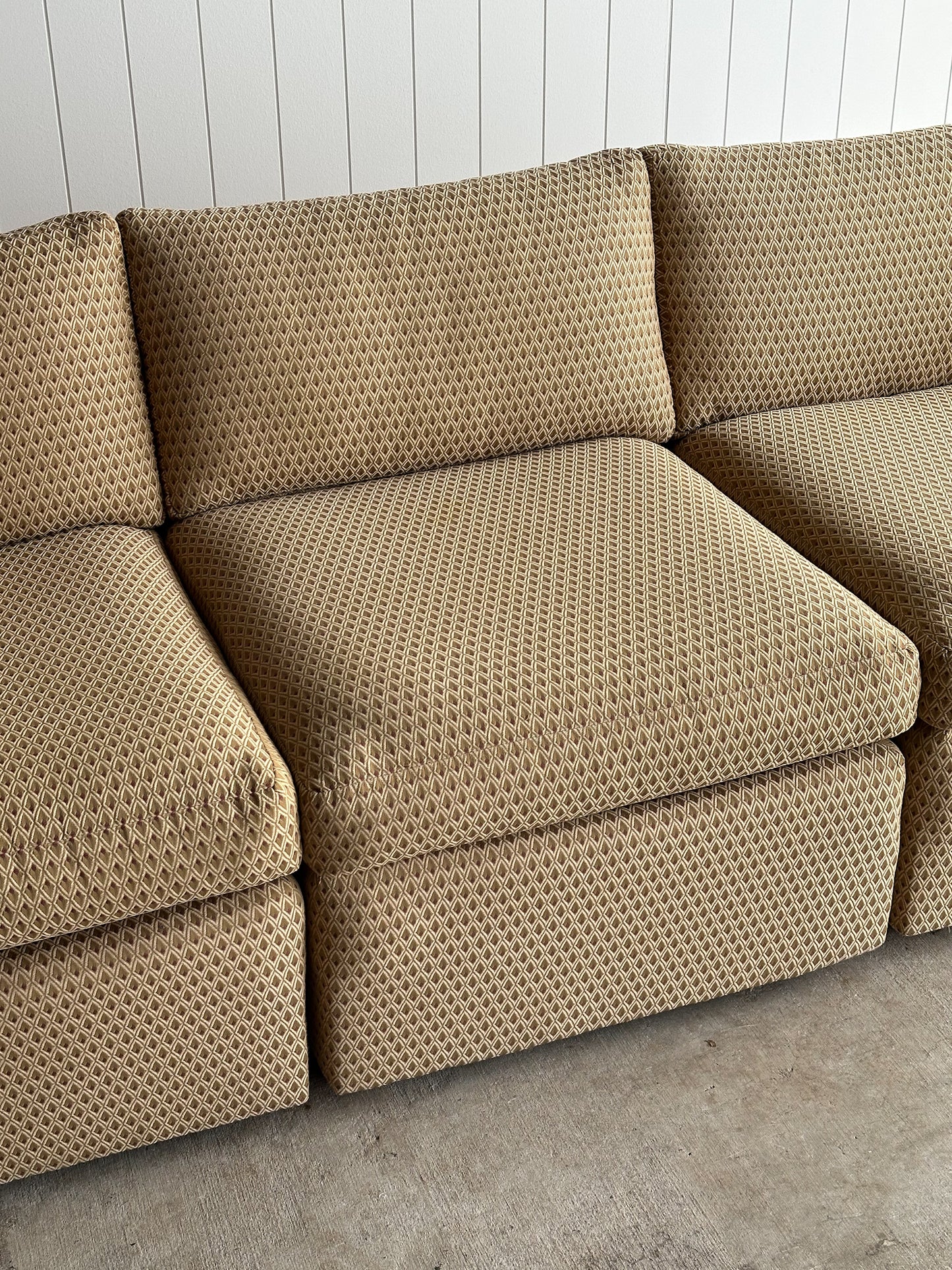 Vintage Three-Piece Modular Lounge Sectional Sofa, Charles Pfister for Knoll
