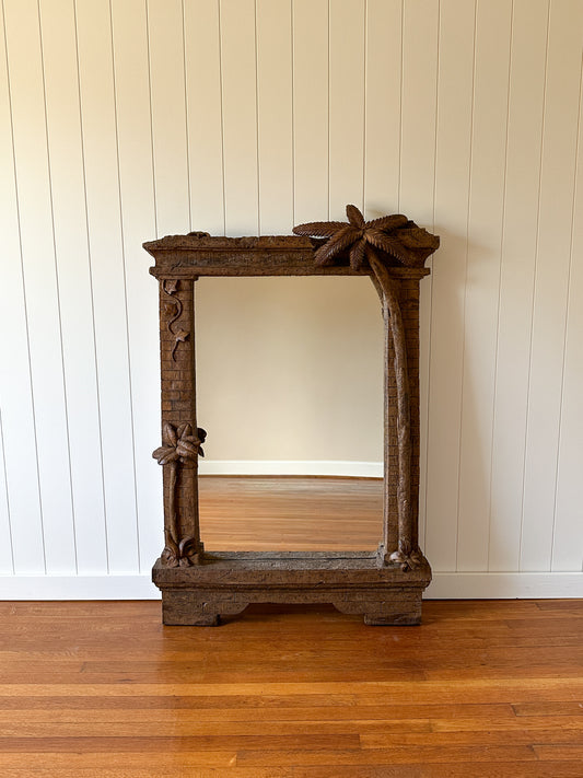 Vintage Grand Palm Tree Wall Mirror
