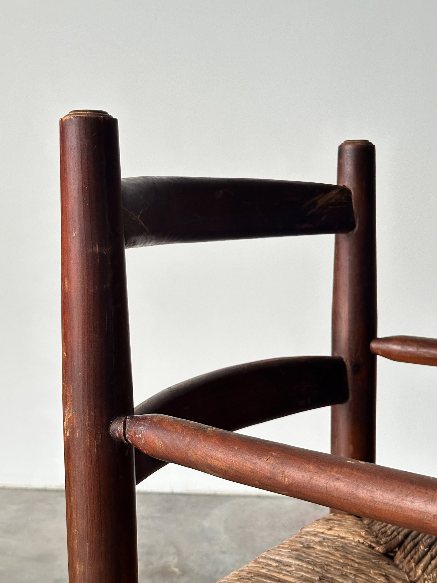 Rustic Pine Hearth Armchairs, France, Mid-20th Century, Set of Four