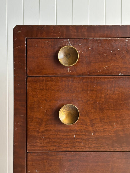 1930s Vintage Norman Bel Geddes Steel Chests of Drawers, Pair