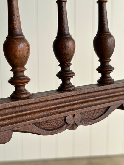 Set of Four Antique Dining Chairs With Carved Crest