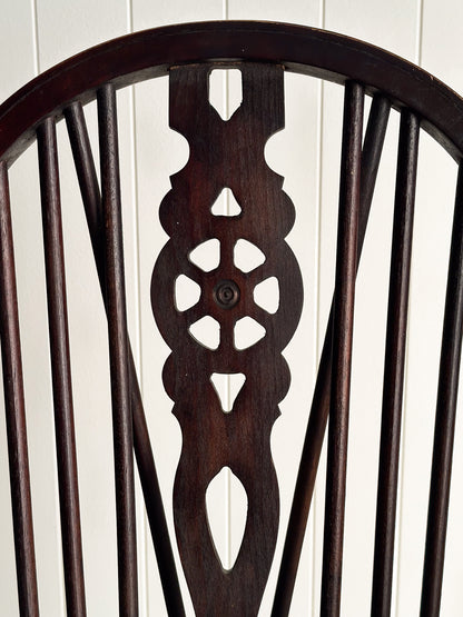 Antique English Windsor Dining Chairs, Set of 4