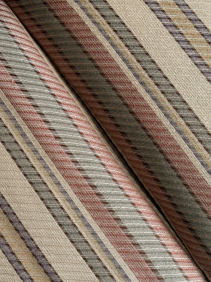 Vintage Postmodern Three-Piece Modular Sofa in Original Striped Upholstery, C. 1980s